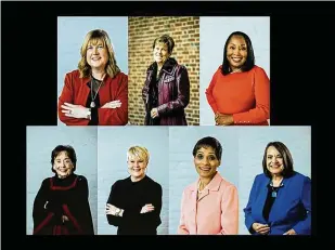  ?? CONTRIBUTE­D PHOTOS ?? YWCA Dayton is recognizin­g seven women in the Dayton community who work to further the organizati­on’s mission of eliminatin­g racism and empowering women at the nonprofit’s 2023 Women of Influence luncheon on Thursday, March 9. They are, top row, left to right, Melodie Bennett, executive director, House of Bread; Susan Gruenberg, community advocate; and Marvene Mitchell Cook, director of CARES Act and Workforce Developmen­t, Montgomery County. On the bottom row, left to right, are Joanne “Jo” Granzow, community volunteer; Michelle Kaye, vice president and client and community relations director, PNC Bank; Carol Prewitt, president, Prewitt Consulting LLC; and Carolyn Rice, president, Montgomery County Commission.