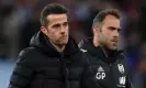  ?? Photograph: Shaun Botterill/Getty Images ?? Marco Silva (left) ponders his side’s defeat at Aston Villa.