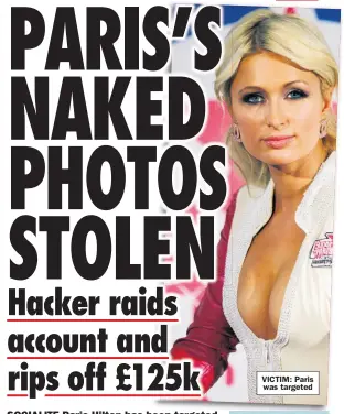  ??  ?? VICTIM: Paris was targeted
