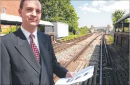  ?? Picture: Chris Davey FM2621782 ?? Jeremy Baker has been lobbying for a second entrance to Canterbury West station