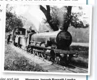  ?? RER ?? Wenman Joseph Bassett-Lowke at the controls of Colossus – then still called John Anthony
– at the Eaton Hall Railway on an unrecorded date.