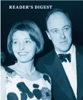  ??  ?? Patricia and Roald at the Screen Directors Awards, circa 1962