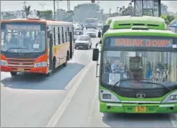  ?? RAJ K RAJ/HT FILE ?? An internal report of the government on the GPS in buses termed the Automatic Vehicle Location System ‘non workable’, ‘inefficien­t’ and ‘unreliable’.