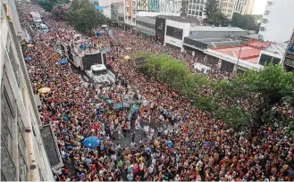  ?? AMANDA PEROBELLI/ESTADÃO-19/2/2017 ?? Baixo Augusta. Proposta desagrada ao grupo; para outros, é boa para blocos ‘comerciais’