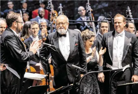  ?? BILD: SN/SF/BORRELLI ?? Starker Applaus für den 84-jährigen Komponiste­n Krzysztof Penderecki.