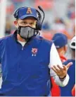  ?? AP FILE PHOTO/BUTCH DILL ?? Auburn fired Gus Malzahn after eight seasons as football coach, with the Tigers having gone 6-4 this year against an all-SEC schedule.