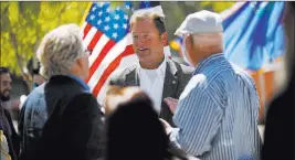  ?? John Locher ?? The Associated Press Nevada State Democratic Party leaders this past week accused U.S. Sen. Dean Heller, R-nev., of using an official Senate photo on his campaign website.