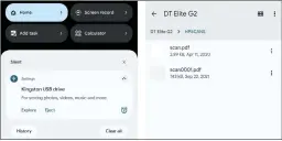  ?? ?? Look for the notificati­on that pops up when an external drive is connected, and you’ll be browsing the drive’s contents in no time.