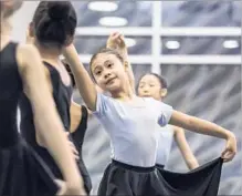  ??  ?? “THEY’VE BEEN working on this for a long time,” Music Center chief executive Rachel Moore says of the young ballet dancers.