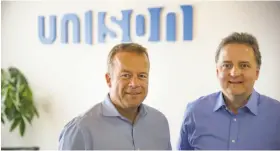  ?? Unison ?? Thomas Sponholtz (left) and Jim Riccitelli are Co-CEOs of Unison. The firm helps with down payments in exchange for a share in a home’s appreciati­on.