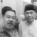  ??  ?? Lai with Adenan at the dinner.