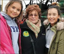  ??  ?? Ellen Lenihan, Fenit, Breda Collins and Grainne Raggett, both from Banna, at the Rally in the alternate venue of Ardfert Quarries.