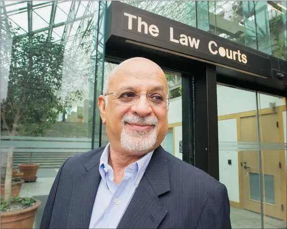  ?? ARLEN REDEKOP/PNG FILES ?? Vancouver businessma­n Altaf Nazerali’s defamation lawsuit has been adjourned until September after his accusers — including Patrick Byrne, the CEO of Overstock.com — failed to appear in B.C. Supreme Court in Vancouver on Monday.