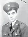  ?? COURTESY OF ISABEL LOPEZ ?? Pfc. David S. Ortiz was born in Ocate on Nov. 10, 1915, and died during World War II on July 12, 1944. Dog tags found in France will be returned to his family this month after a two-year search by two men from two countries.