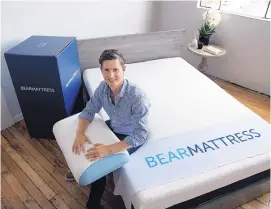  ?? MEL EVANS/ASSOCIATED PRESS ?? Scott Paladini, CEO of Bear Mattress, gets about half of his online sales from phones and tablets. He expects that figure to steadily increase to 85 percent.