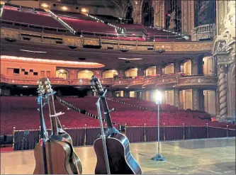  ?? COURTESY BOCH CENTER ?? The Boch Center’s new Ghost Light Series gives musicians a chance to perform before an empty theater while capacity limits, distancing requiremen­ts and the state’s phased reopening plan mean many live performanc­es -- and the jobs supported by the live-events industry -- remain on an indefinite pause.