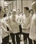  ?? PTI ?? Narendra Modi with Donald Trump and Shinzo Abe in Manila, November 12