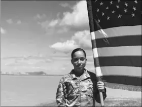  ?? XIARA MERCADO VIA AP ?? In this June 2019, photo, U.S. Air Force Senior Airman Xiara Mercado stands at Pearl Harbor, Hawaii.