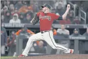  ?? BRYAN ANDERSON – THE ASSOCIATED PRESS ?? Entering Saturday night’s Game 4, reliever Tyler Matzek had pitched in 11 of the Braves’ 13 postseason games.