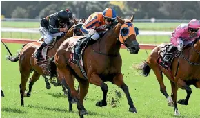  ?? RACE IMAGES ?? Melody Belle triumphs in a fourth Gr1 race on Saturday at Otaki.