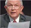  ?? JACK GRUBER, USA TODAY ?? “Secret innuendo is being leaked out there about me,” Jeff Sessions declared.