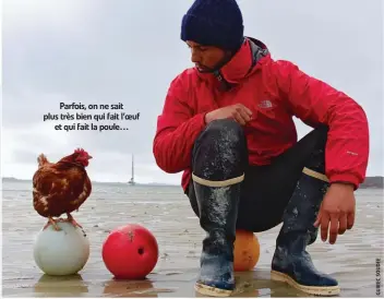  ??  ?? Parfois, on ne sait plus très bien qui fait l’oeuf et qui fait la poule…