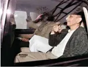  ??  ?? Dineshwar Sharma, the Centre’s special representa­tive for talks on Kashmir, at a guest house in Srinagar on Monday