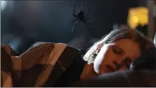  ?? PHOTO COURTESY WELL GO USA ?? Alyla Brown gets a visit from an alien arachnid in “Sting.”
