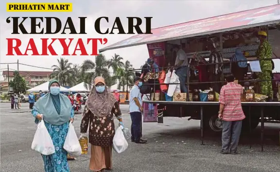  ??  ?? PRIHATIN Mart beroperasi mengikut jadual di empat DUN di Hulu Terengganu.