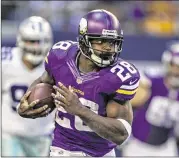  ?? WESLEY HITT / GETTY IMAGES ?? Adrian Peterson’s agent has made it clear the All-Pro running back wants out of Minnesota. Rumored suitors include the Cowboys and Cardinals.