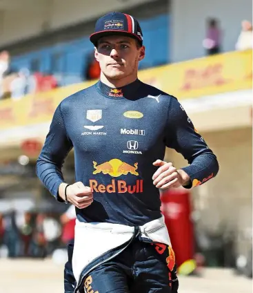  ??  ?? Perplexing: max verstappen of red bull racing claims that Ferrari have lost their previous speed and form because they have been stopped from cheating by an official technical directive. — aFP