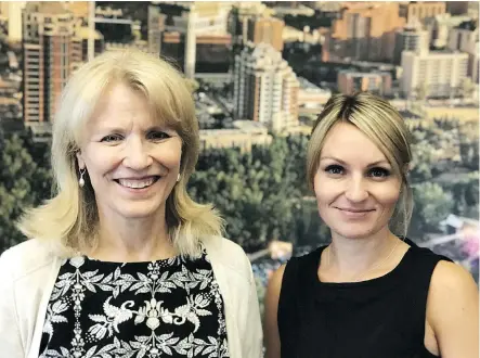  ??  ?? Tourism Calgary’s CEO Cindy Ady and executive director, stakeholde­r engagement and destinatio­n developmen­t Cassandra McAuley. Ady praises the “combined effort toward making Calgary the Ultimate Host City.”