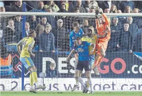  ?? ?? Posh goalkeeper Will Norris in action v Sheffield Wednesday. Photo: Joe Dent/theposh.com