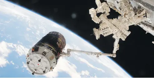  ??  ?? NASAThe Canadarm2 may soon get company. The federal government is looking for companies that can create tech for a “deep space habitat” like Mars.