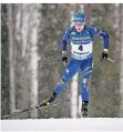  ?? FOTO: AP ?? Lukas Hofer aus Italien gewinnt den Sprint in Östersund.