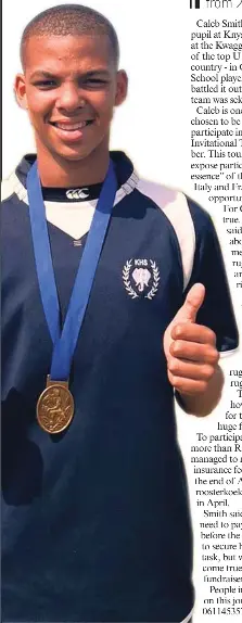 Knysna rugby star has sights set on Europe - PressReader