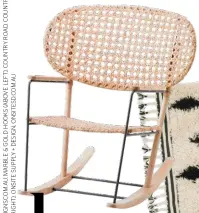  ??  ?? 1 ‘Grönadal’ rocking chair, $199, IKEA, ikea.com.au.