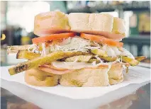  ?? PRIMANTI BROTHERS ?? Primanti Brothers’ Almost Famous Sandwich comes with salami, turkey or roast beef or with no meat — and french fries.