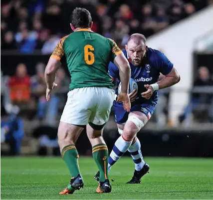  ?? Picture: Andy Watts/JMP ?? Bristol’s Joe Joyce in action against the South Africa XV at Ashton Gate