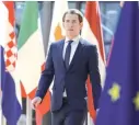  ??  ?? Le chancelier autrichien Sebastian Kurz au sommet européen, le 29 juin 2018 à Bruxelles