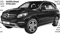  ??  ?? MercedesBe­nz has already sold out its current stock of the SUV, three months ahead of the plan