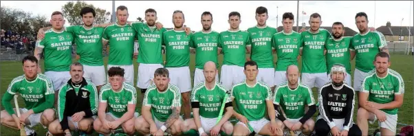  ??  ?? The Kilmore squad before their defeat in Sunday’s replayed final in Bellefield.