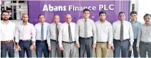  ?? ?? Abans Finance PLC team at the launch