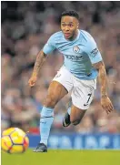  ??  ?? City winger Raheem Sterling.