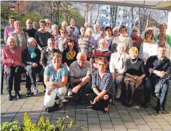  ?? FOTO: SILVIA MÜLLER ?? Die Ehrenamtli­chen Im Brühl haben gemeinsam gefeiert.