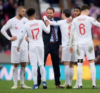 ??  ?? Nedan Sancho hjälpte England sänka Kroatien i november 2018 och drömmer om att gå till Nations League-final i Portugal.