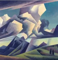  ??  ?? Ed Mell, Highland Clouds, 2004, oil on canvas, 18 x 18”
Estimate: $7/10,000 Images courtesy Heritage Auctions, Ha.com.