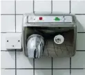  ??  ?? Hot metal: classic hand dryer