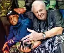  ?? ?? WILD ONE: The mocked-up BBC picture of Sir David with grime artists