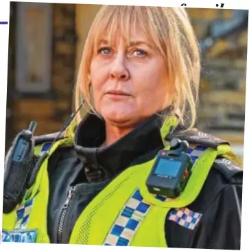  ?? ?? On the beat: Penny in uniform, and Sarah Lancashire in the TV show